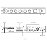 Inter-M MA110 Compact 100W Class-D 100V Line Mixer Amplifier