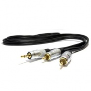 iPod/iPad to 100v Line Amp - Premium Quality Cable (3.5mm Jack to Phono)
