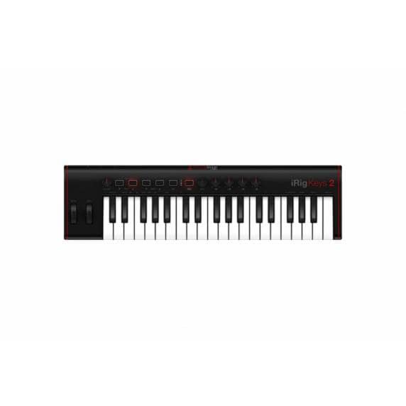 iRig Keys 2 - Ultra-Compact Velocity-Sensitive 37-Key MIDI Keyboard (Mini Keys)