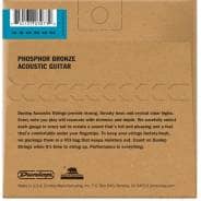 Jim Dunlop DAP1254 12-4 Acoustic Guitar Strings, Phosphor Bronze, Light