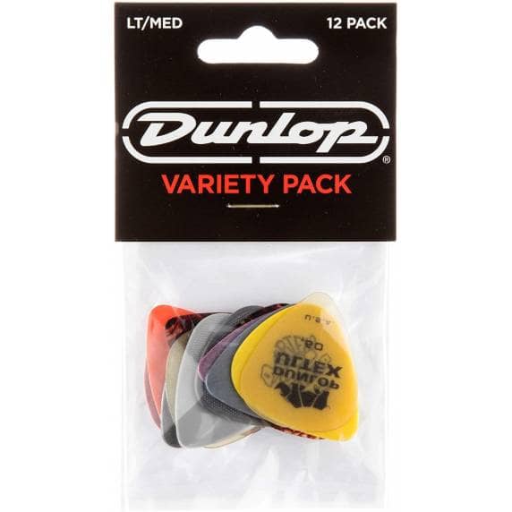 Jim Dunlop LT/MED Variety Guitar Picks - 12 Pack