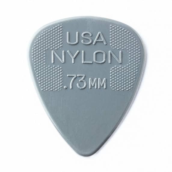 Jim Dunlop Nylon Standard .73mm Guitar Plectrums - 12 Pack