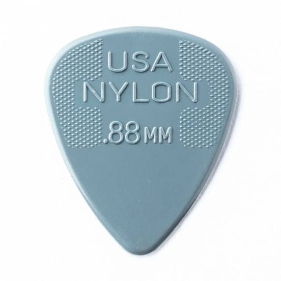 Jim Dunlop Nylon Standard .88mm Guitar Plectrums - 12 Pack