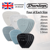 Jim Dunlop Nylon Standard Picks - Four of Each Size - 24 Pack