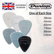 Jim Dunlop Nylon Standard Picks - One of Each Size - 6 Pack