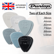 Jim Dunlop Nylon Standard Picks - Two of Each Size - 12 Pack