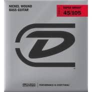 Jim Dunlop Super Bright Nickel Wound Bass Guitar Strings - Medium 45-105