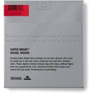 Jim Dunlop Super Bright Nickel Wound Bass Guitar Strings - Medium 45-105
