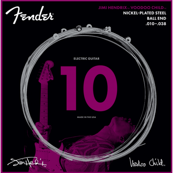 Jimi Hendrix Voodoo Child Electric Guitar Strings - Ball End (10-38)