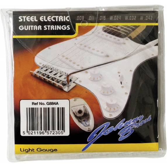 Johnny Brook Electric Guitar Strings - Set of 6, Extra-Light