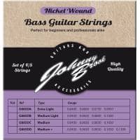 Johnny Brook Nickel Wound Bass Guitar Strings, Medium Light - Set of 4