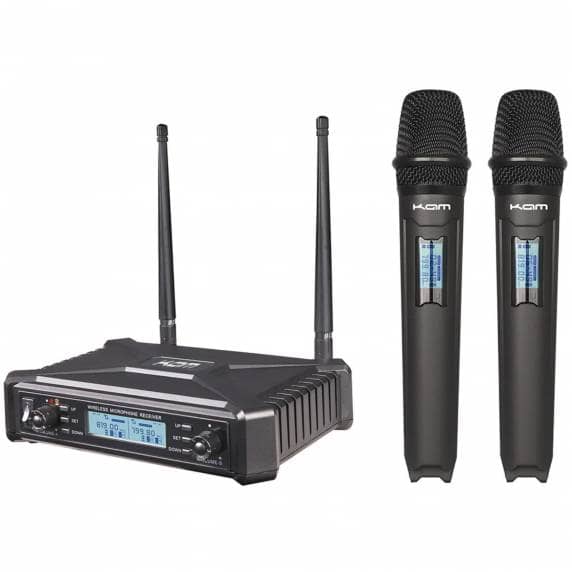 KAM KWM1920 Dual Wireless Handheld Microphone System - B Stock