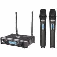 KAM KWM1920 Dual Wireless Handheld Microphone System - B Stock