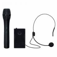 Kam RZ12AP V3 12" 800W Portable PA Speaker With Bluetooth & 2 Wireless Mics