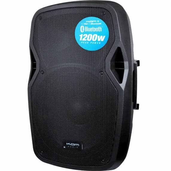 Kam RZ15ABT 15" 1200W Active PA Speaker with Bluetooth - B Stock