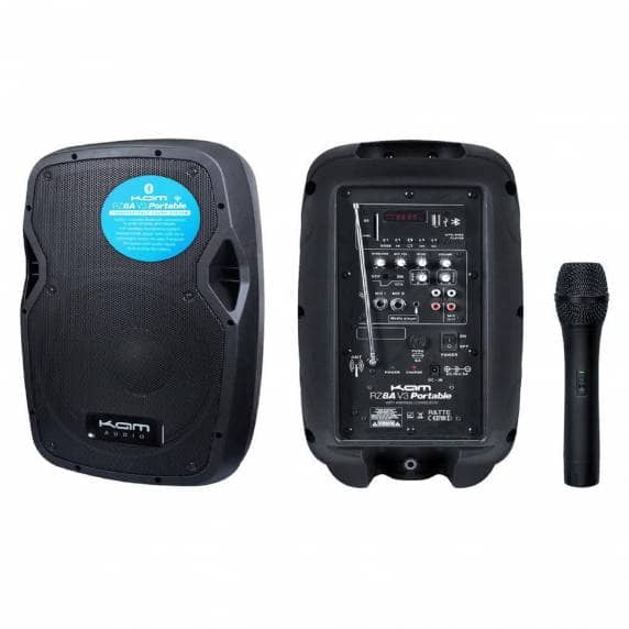 Kam RZ8AP V3 8" 450W Portable PA Speaker With Bluetooth & Wireless Mic