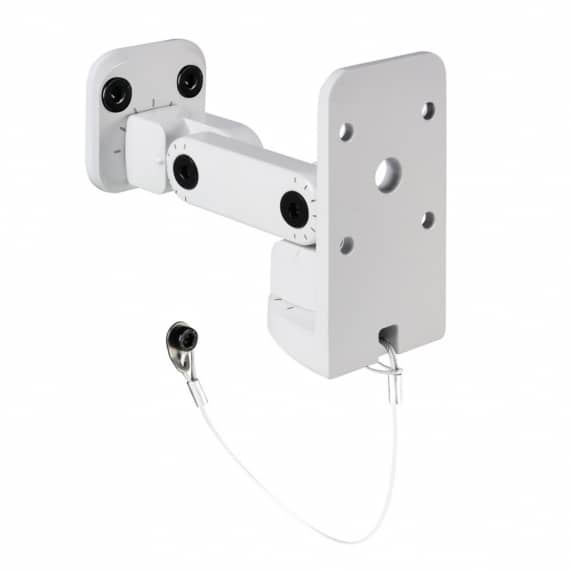 LD Systems Single Wall Mounting Speaker Bracket - White (SATWMB10W)