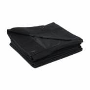 LEDJ Black Heavy Duty Serge Drapes - Extension for LEDJ Star Cloths (6 x 4m) 