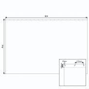 LEDJ Black Heavy Duty Serge Drapes - Extension for LEDJ Star Cloths (6 x 4m) 