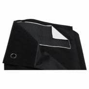 LEDJ Black Heavy Duty Serge Drapes - Extension for LEDJ Star Cloths (8 x 4m) 