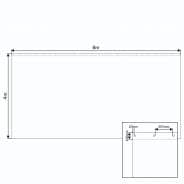 LEDJ Black Heavy Duty Serge Drapes - Extension for LEDJ Star Cloths (8 x 4m) 