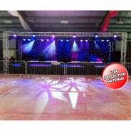 LEDJ DMX LED Starcloth System 8 x 4.5m Cool White LEDs, Black Cloth