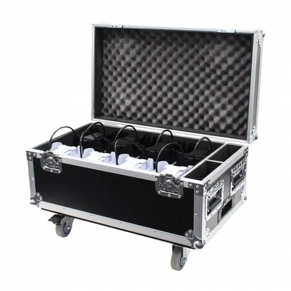 LEDJ Rapid QB1 Charge Flight Case - Fits 8 Uplighters