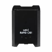 LEDJ Rapid QB1 HEX LED Battery Uplighter, Black Housing