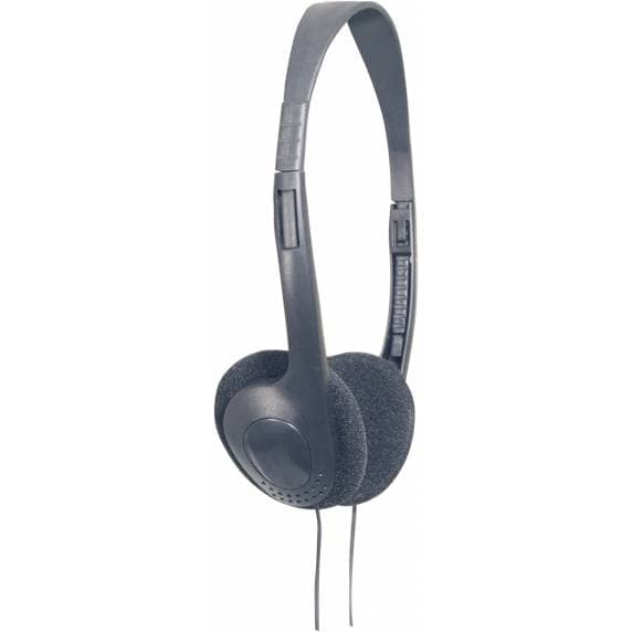 Lightweight Education Headphones - 3.5mm Mini Jack - 0.8m Straight Cable
