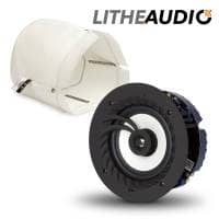 Lithe Audio 6.5" Bathroom Bluetooth Ceiling Speaker + Fire Hood Bundle (Single)