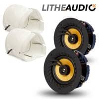Lithe Audio 6.5" Bluetooth Ceiling Speaker + Fire Hood Bundle (Pair)