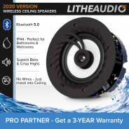 Lithe Audio IP44 Bluetooth Ceiling Speaker (Master)