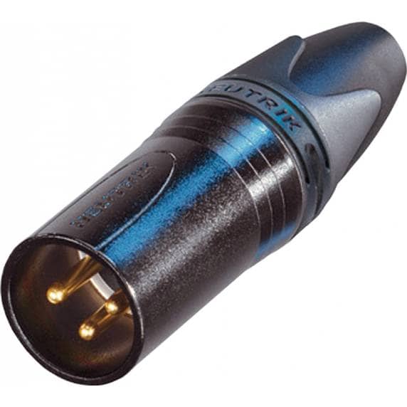 Neutrik NC3MXX-B Male 3 Pin XLR Plug Black