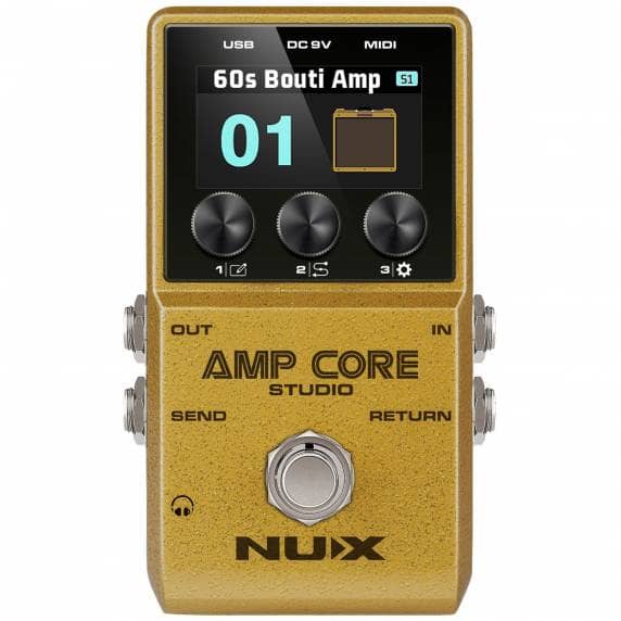 NUX Amp Core Studio – Amp & Cab Simulation Pedal with Scene Control