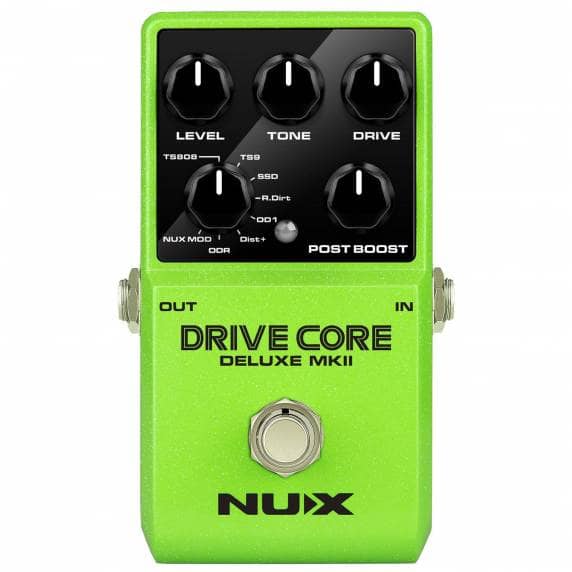 NUX Drive Core Deluxe MKII – 8-in-1 Analog Overdrive Pedal with Post Boost
