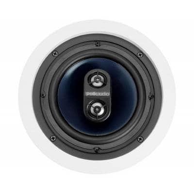 thumbnail image 2 of Polk Audio RC6S 6.5-Inch In-Ceiling Stereo Speaker – 2-Way Wired Sound, 20-100W RMS, White 2 of 3