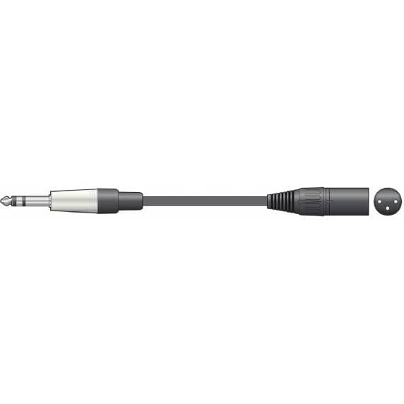 Premium Balanced Male XLR - 1/4" (6.3mm) Jack Audio Cable - 3M