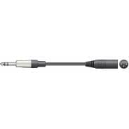 Premium Balanced Male XLR - 1/4" (6.3mm) Jack Audio Cable - 3M