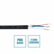 PRO Screened 2-Core Microphone Cable - Per Metre Black	