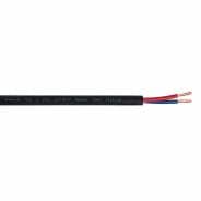 PRO Series 2-Core Speaker Cable 2 x 1.5mm - 100m Drum Black