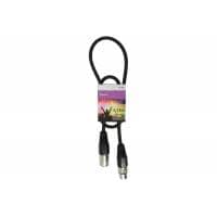 QTX 0.75m DMX Lighting Cable, 3-Pin XLR Plug to XLR Socket