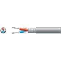 Mercury 2-Core Braided Lap Screen Cable, 6.5mm, 100m - Grey