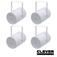 4 x Clever Acoustics PS 620 100V 6" 15W Projector Speaker