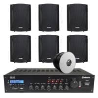 Inta Audio 6 Speaker (5.25") 4-Zone Background Music System with BT & DAB Radio