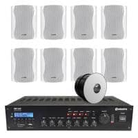 Adastra 8 Speaker (5.25") 4-Zone Background Music System with BT & DAB Radio