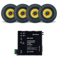 Adastra In-Wall Bluetooth Stereo Amplifier + 4 x AudioKraft PCS-60 Ceiling Speakers