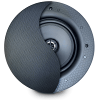 AudioKraft PCS-40 40W Black Ceiling Speaker, 8 Ohms, 6-inch