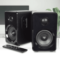 AV Link AV:Link Active Stereo Bookshelf Speakers with Bluetooth (Black)