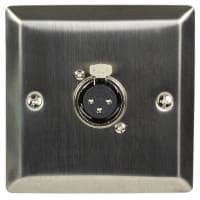 AV Link av:link Steel Wallplate with XLR Socket
