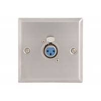 AV Link AV: Link Steel Wallplates with XLR Socket